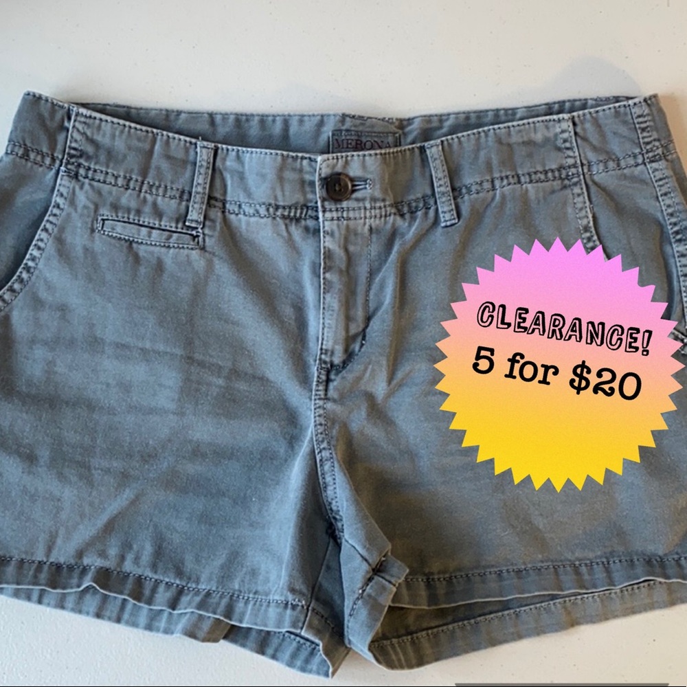 💝 Merona Gray Denim Shorts